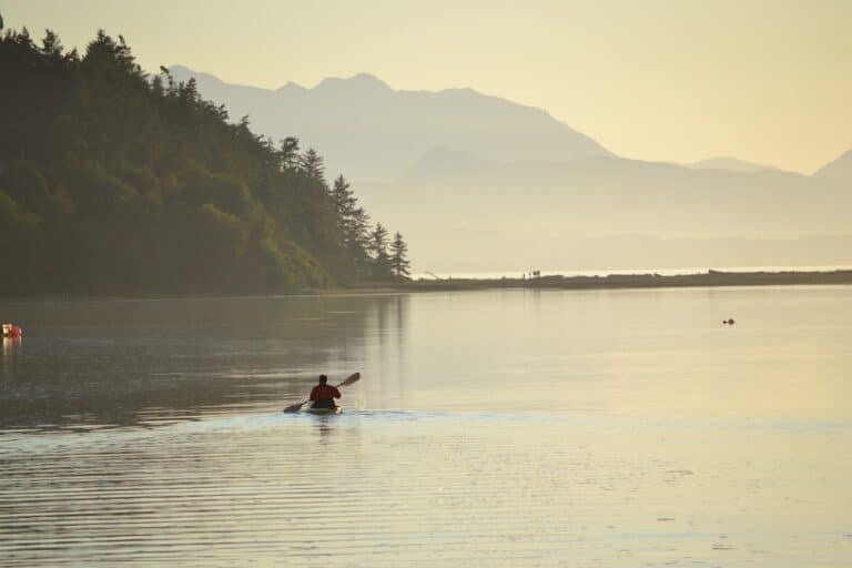Kayaking in Sequim near Dungeness Bay and Dungeness Spit